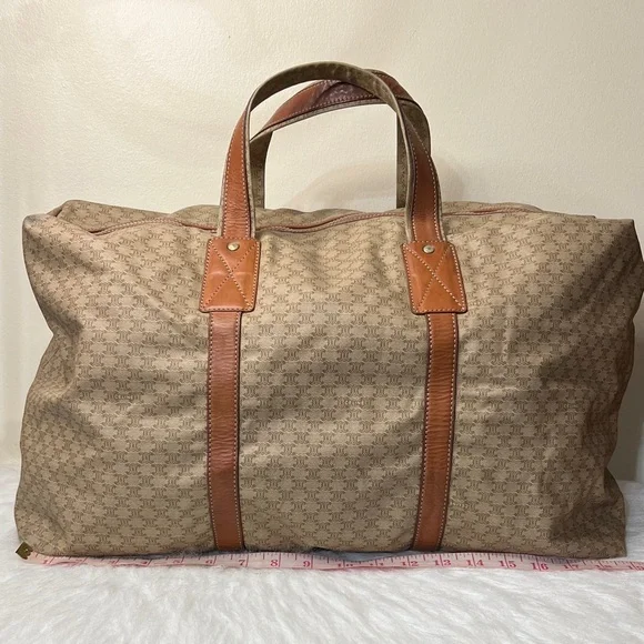 Celine Tan and Brown Travel Bag - Picture 4 of 17